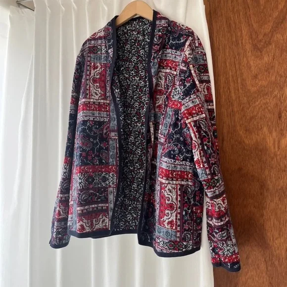 Marte Japanese Sustainable Clothing Reversible Quilted Womens Jacket Size Large - Picture 3 of 8